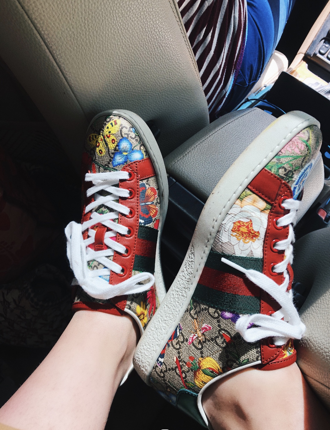 gucci flora sneakers